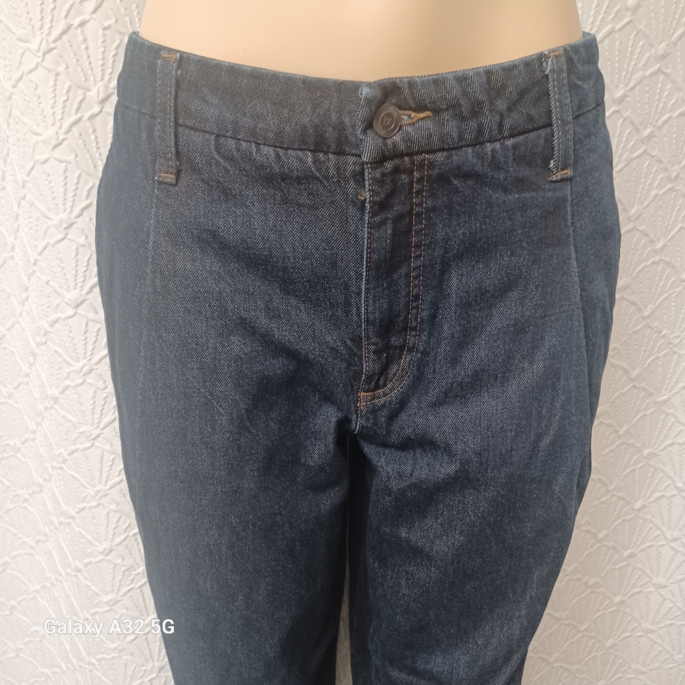 Banana Republic Women Size 30/10 Deep Indigo Relaxed Jeans - Picture 4 of 16